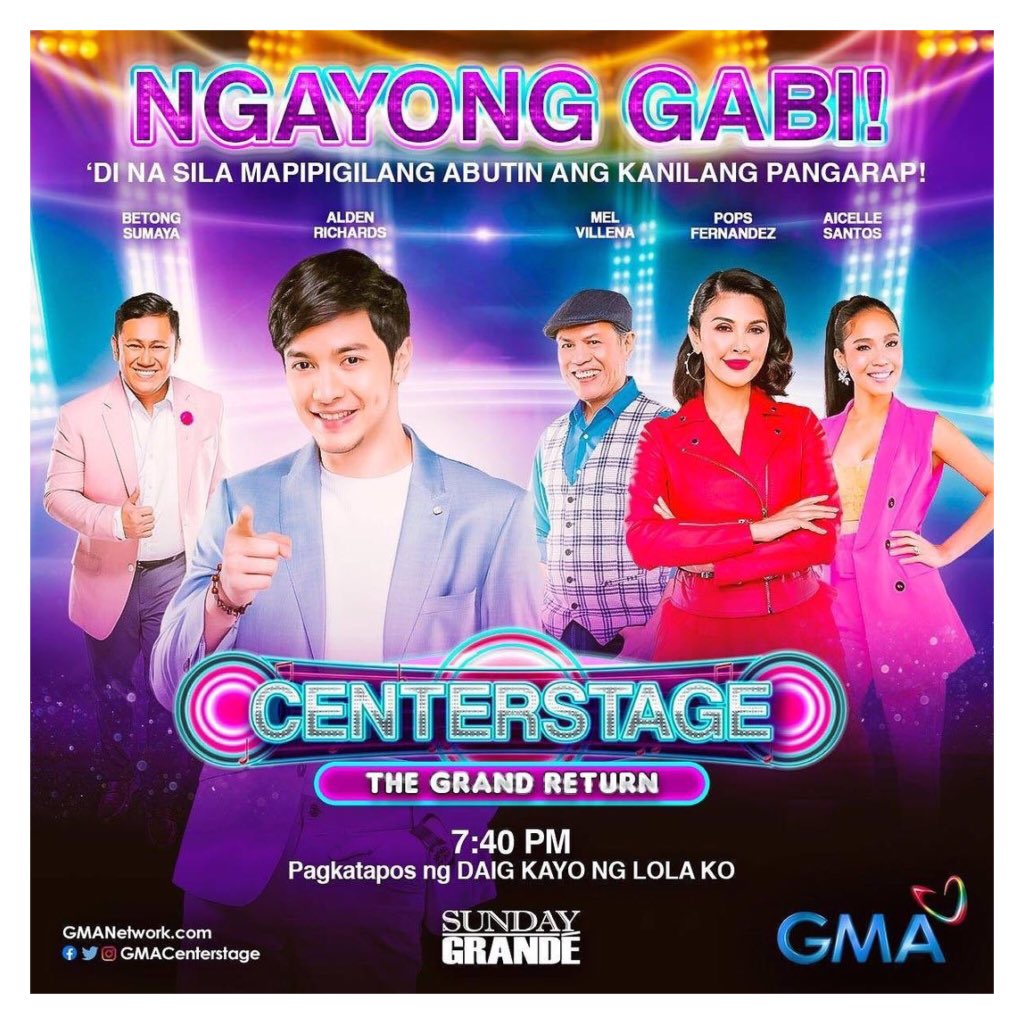 Sparkle_GMA's tweet photo. Today's the day, mga Kapuso! #Centerstage is back and ready to wow you with performances from very talented kids! 🥰 See you later! 

Join the Twitter party at 7:40 pm and use our official hashtag: #CenterstageReturns 🎉 https://t.co/HhSlGs6COX