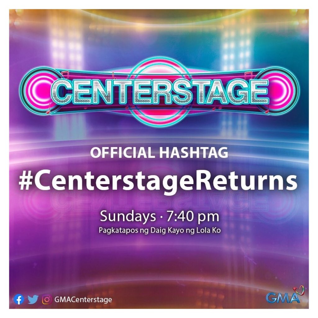 Sparkle_GMA's tweet photo. Today's the day, mga Kapuso! #Centerstage is back and ready to wow you with performances from very talented kids! 🥰 See you later! 

Join the Twitter party at 7:40 pm and use our official hashtag: #CenterstageReturns 🎉 https://t.co/HhSlGs6COX