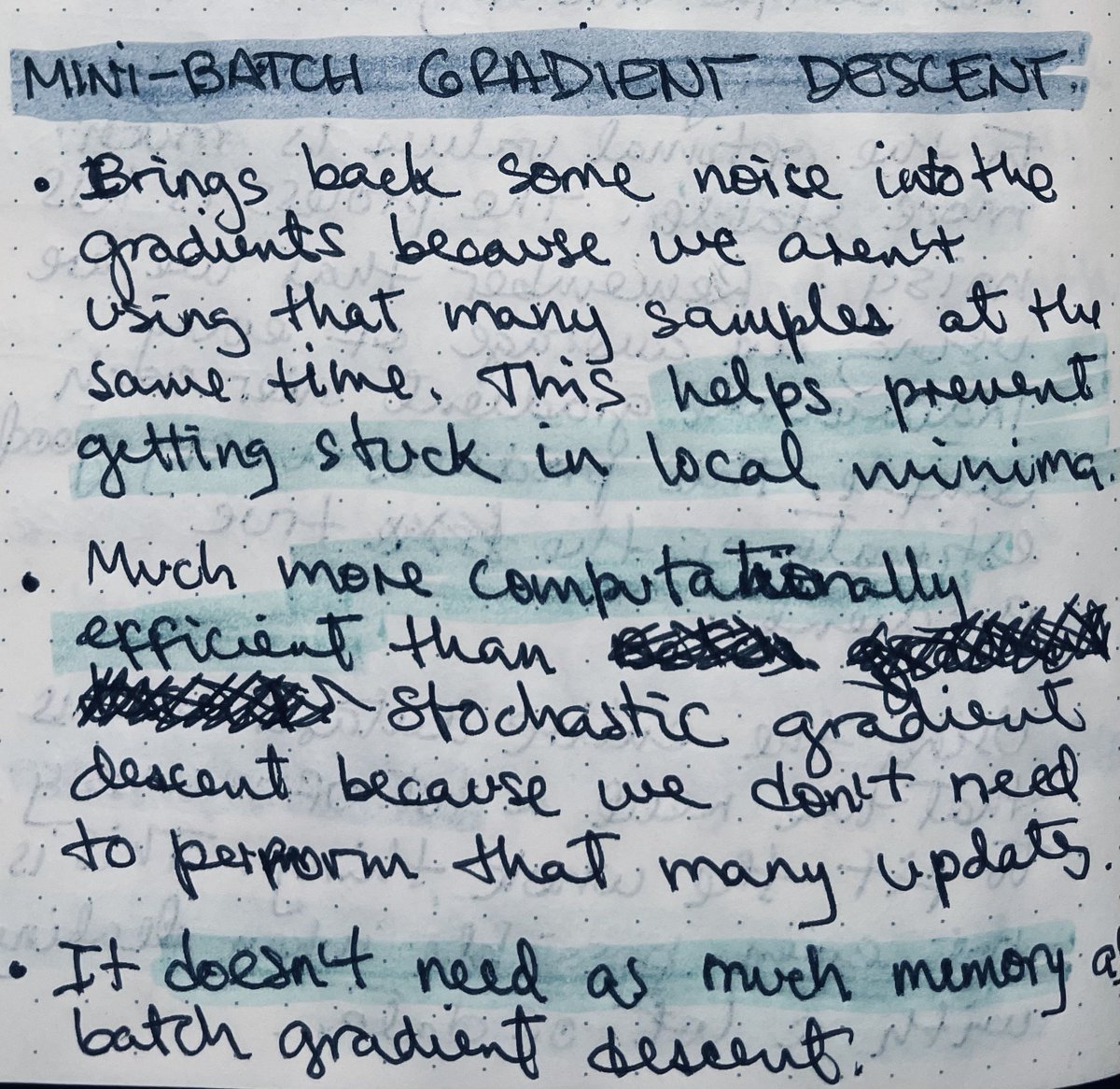 Using some of the data (more than one sample but fewer than the entire dataset) is called "Mini-Batch Gradient Descent."The algorithm works like Batch Gradient Descent, with the only difference that we use fewer samples.11/