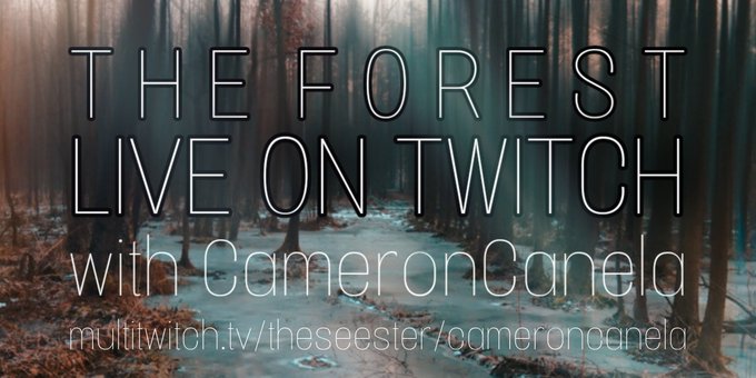 Surviving in the forest with @CameronCanela tonight on Twitch!! https://t.co/kmIyxsqxKP https://t.co/g0woeQsqAP<a class="tags" href="/tag/cameroncanela">@cameroncanela</a><a href="/tag/twitchstreamers"class="tags"><span>#twitchstreamers</span></a>