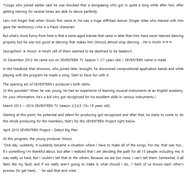 Woozi debut processWoozi, what’s the thing that you’re most proud of?"SEVENTEEN" – WooziWhat’s your Querencia?“My querencia is these guys [SEVENTEEN]." – Woozi @pledis_17  #SEVENTEEN  #세븐틴  #WOOZI  #우지