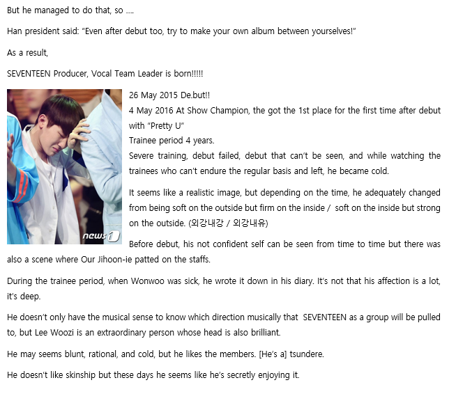 Woozi debut processWoozi, what’s the thing that you’re most proud of?"SEVENTEEN" – WooziWhat’s your Querencia?“My querencia is these guys [SEVENTEEN]." – Woozi @pledis_17  #SEVENTEEN  #세븐틴  #WOOZI  #우지