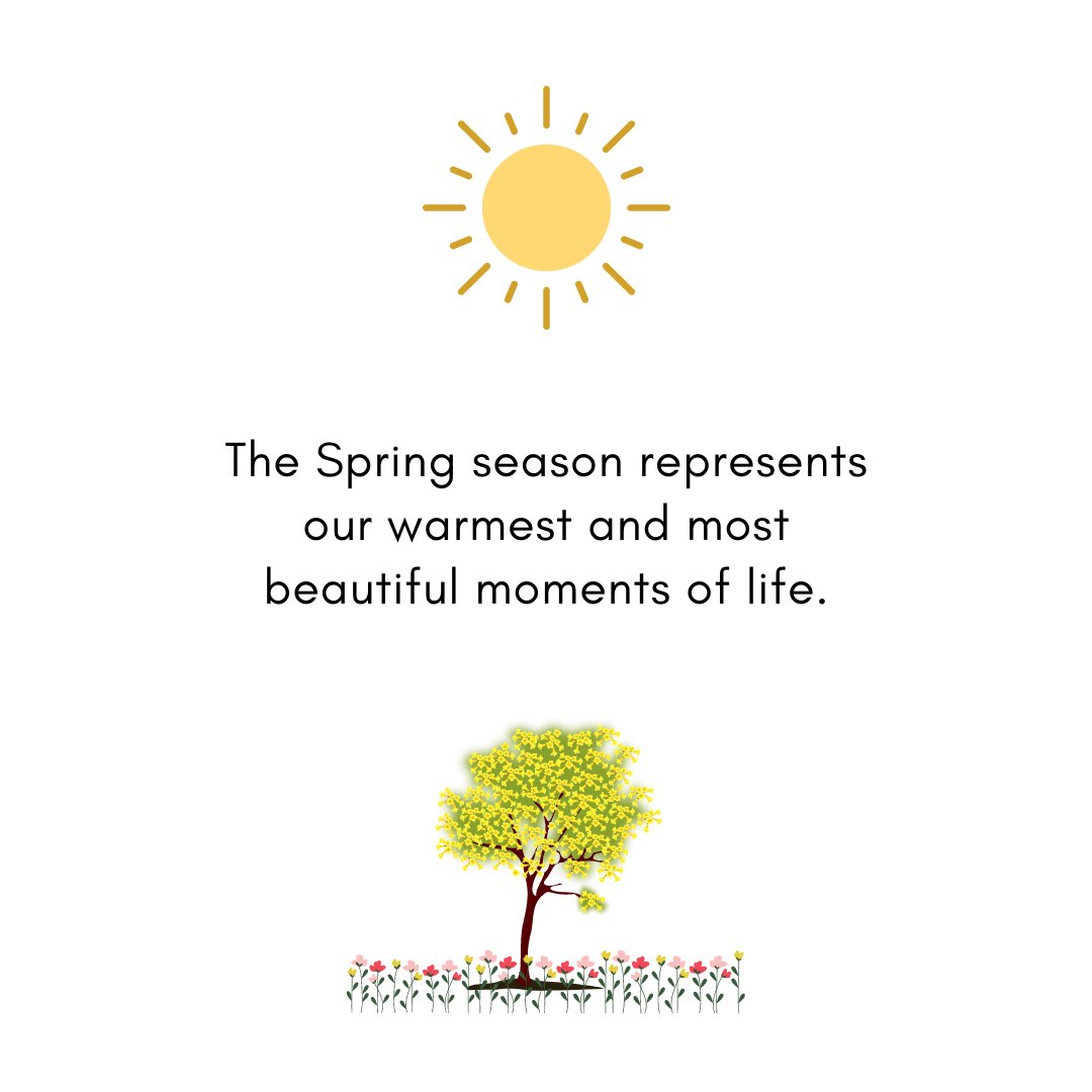 Just as there are four seasons in the world we live in, our lives can be symbolically described by four “seasons.”