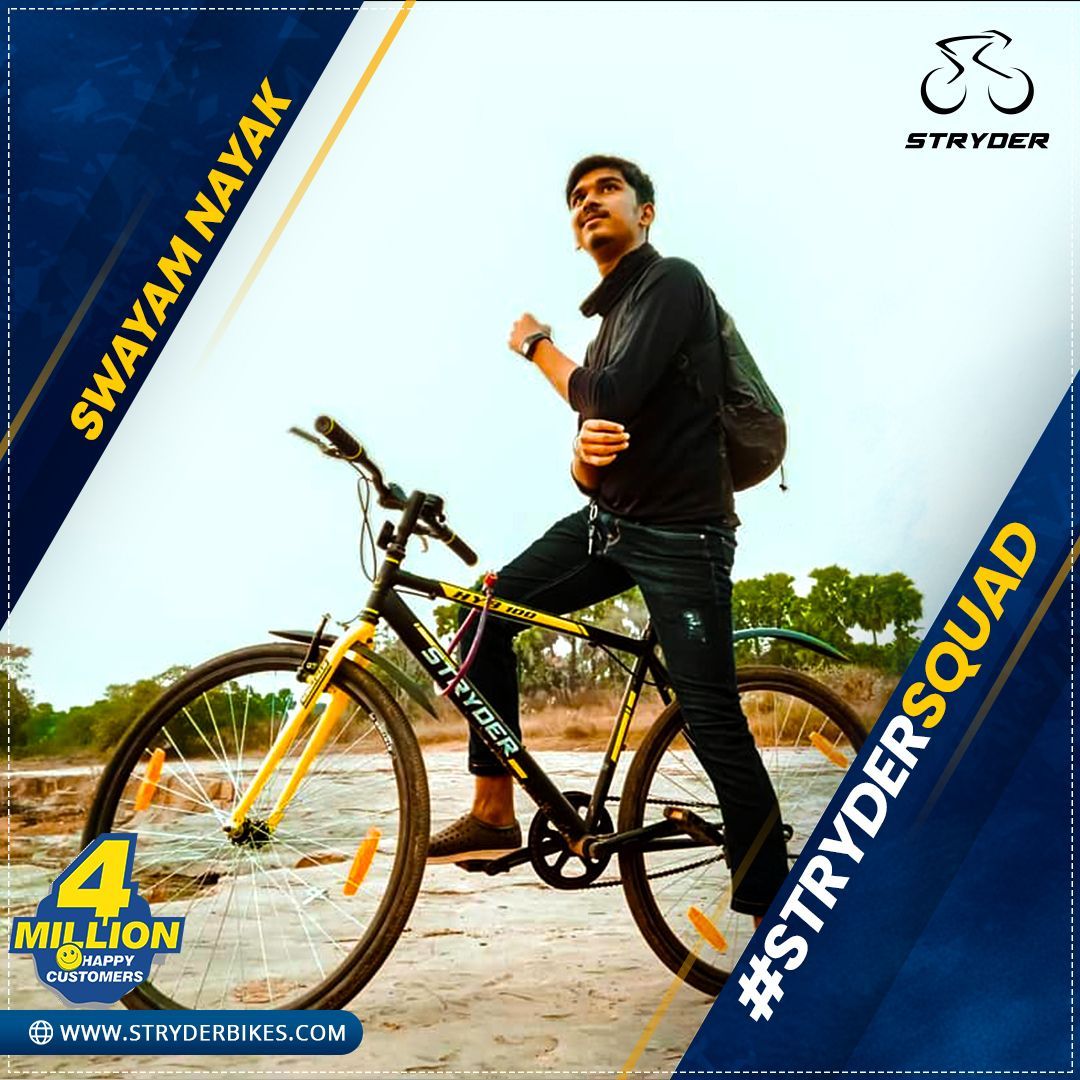 We welcome Swayam to the super exciting #StryderSquad. Stryder is a joy ride for Swayam and many others like him. Buy a #StryderBikes today to get featured by us.

#StryderLife #FitIndia