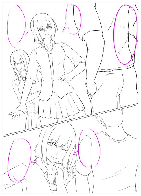 skebの線画は大体終わったから次は修正&塗り😋 