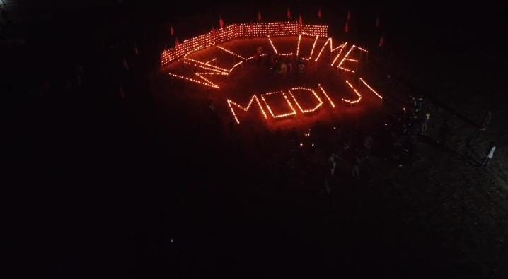 The beautiful diya lights !! 
It is the love and blessings for @narendramodi ji 🙏🏻
It's time for New Assam , Rising Assam .

#NaMoWithNewAssam 

#NaMoForNewIndia.