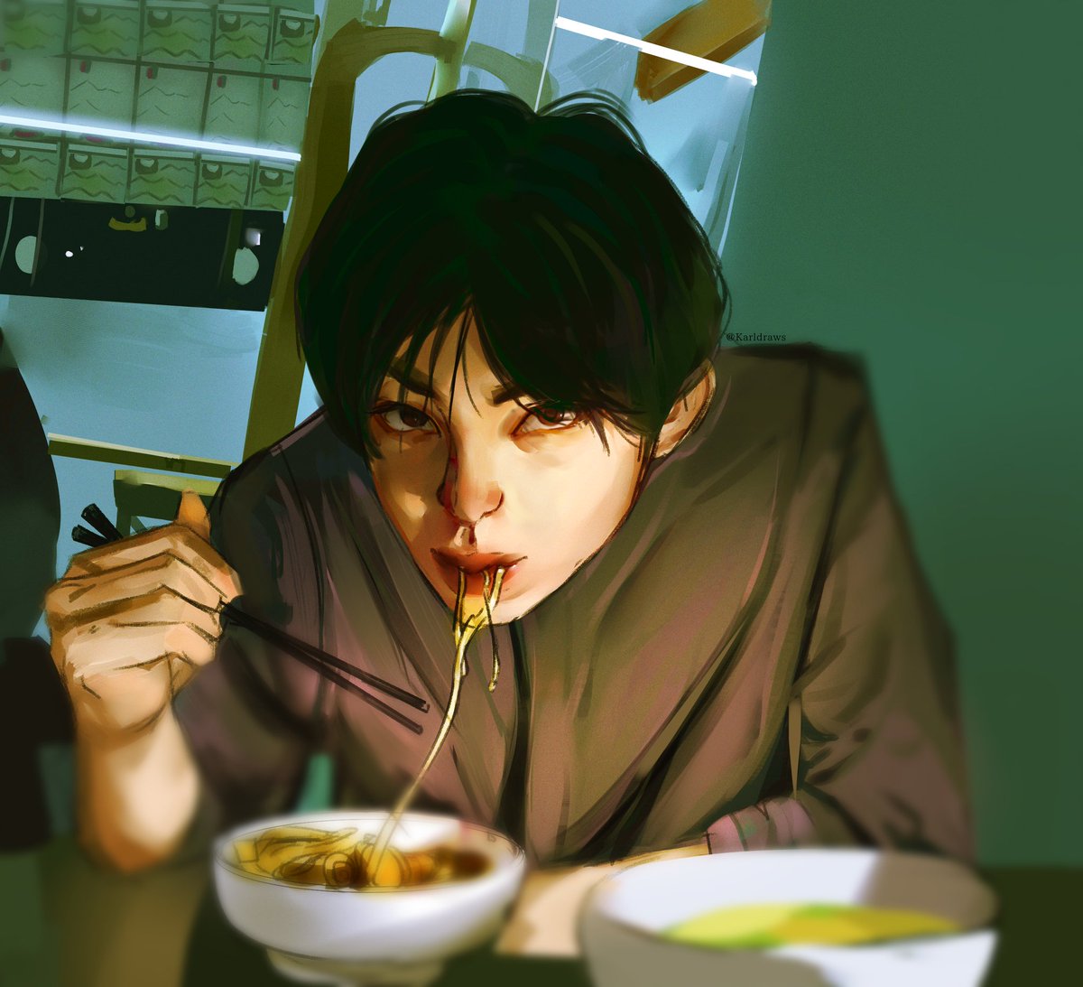 karldraws's tweet photo. On a date. ✨🍜

#artph #ArtistOnTwitter https://t.co/pKOgJenkHx
