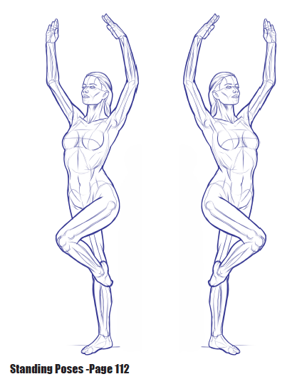 Female Standing Poses - Cheerful waving standing pose | PoseMy.Art