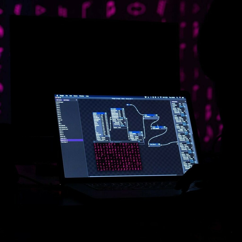 fredazarty's tweet photo. I love using my music as raw material for producing visual artwork, interactive installations, and immersive experiences.  And for my residency at @chateau_fmr I experimented  #magicmusicvisuals link with @ableton.  I have to admit that that was really fun to work with!
.
.
… https://t.co/cDf9EwDQRr