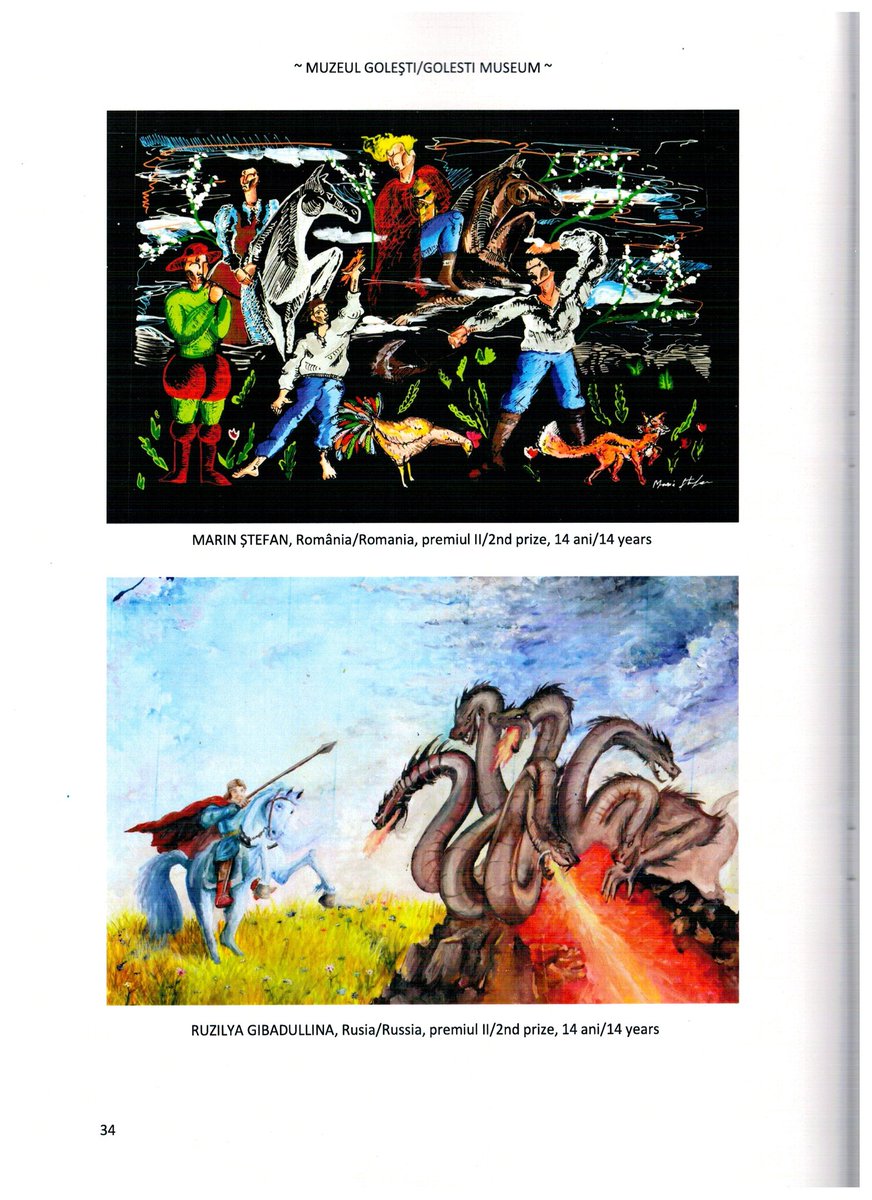 Награда из Румынии. Ученица ГБОУ ООШ с. Краснояриха заняла 2 место в международном конкурсе детского рисунка "Сказки моей страны", проводимого румынским музеем Golesti.  Её рисунок на тему сказки "Иван крестьянский сын и Чудо-Юдо" символизирует победу добра над злом. Поздравляем!