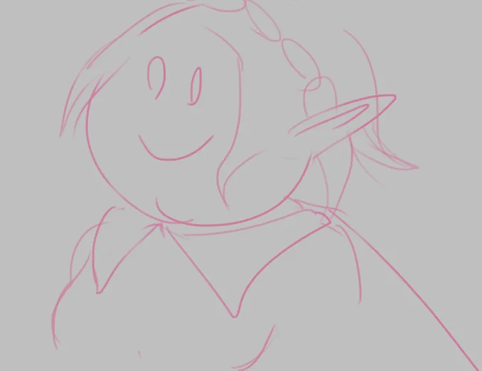 The sketch                         The painting 