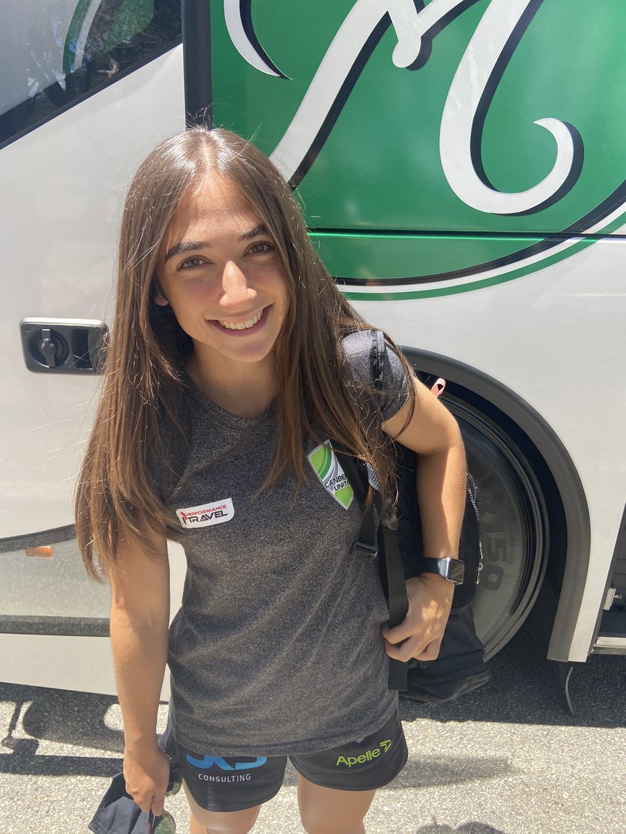 CanberraUnited's tweet image. CBR ➡️ SYD 

Thanks for getting us there, @PerformanceTVL 💚 

#UnitedAlways #WLeague