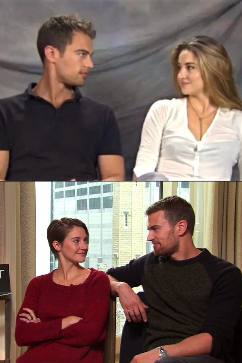 Since Shailene Woodley apparently just got engaged 2 Aaron Rodgers, it feels like a good time 2 post some gifs/pics of her & her Divergent costar (& my mancrush) Theo James. And since Theo's in  #Sanditon & someone needs 2  #SaveSanditon, I'm using those hashtags!  #SanditonPBS