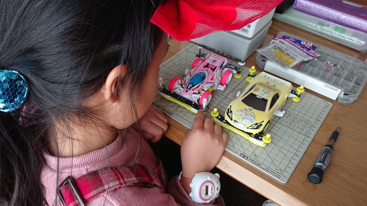 str79ymm's tweet image. いつもはさほど興味無い感じだが、昼飯に炒飯作ったったらちょっとだけノってきた。
#ミニ四駆
#すみっコぐらし