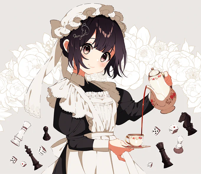 #これでフォロワーさん増えました
さなちゃん! JK! メイド! 看板娘! 