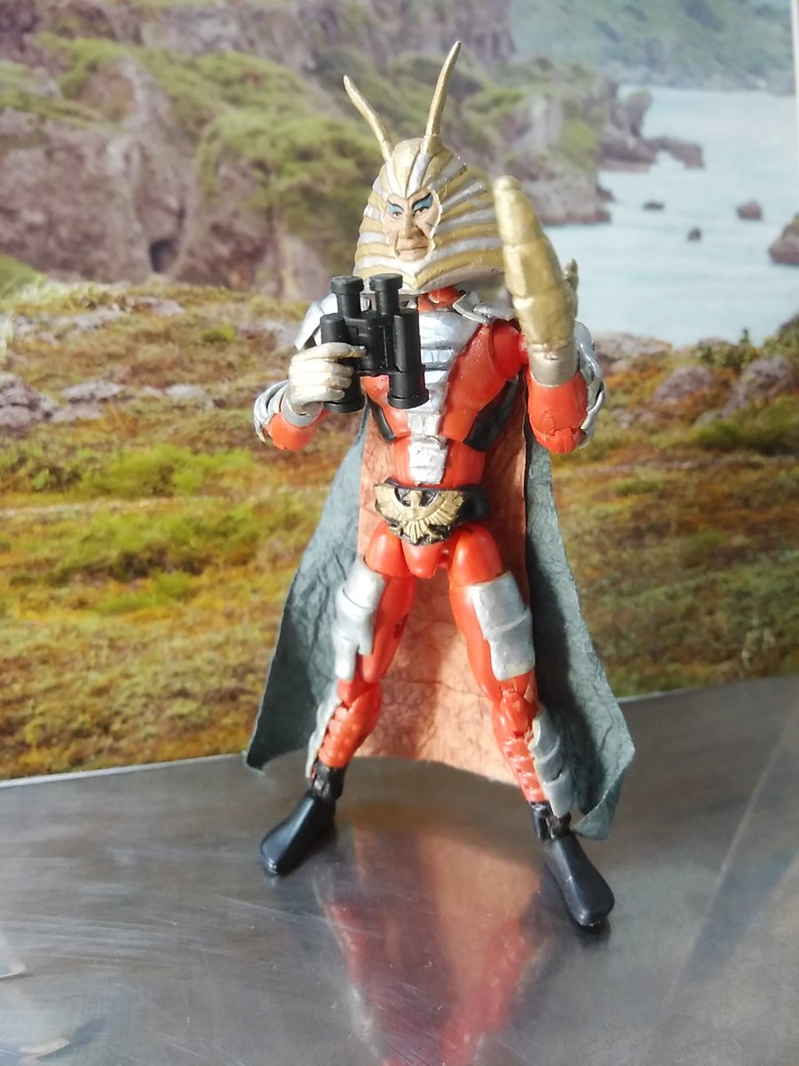 pandelion999's tweet photo. 地獄大使｢よく見えんなぁ～｣
戦闘員｢ドローン使えば如何｣
地獄大使｢何それ？｣    
戦闘員｢これだから昭和は～｣
#地獄大使
#じごく大使
#ショッカー戦闘員 
#掌動
#ミクロマン改造 https://t.co/ajrvicoTwU