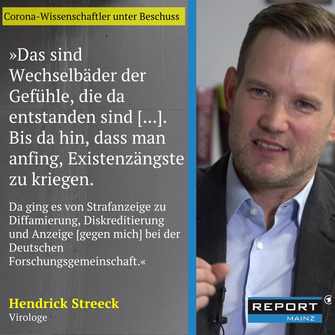 Top #Virologen wie <a href="/hendrikstreeck/">Hendrik Streeck</a>, u.a. Autor der #heinsberg Studie, werden seit Beginn der #Coronapandemie immer wieder massiv angefeindet. Im #reportmainz Interview blickt er auf ein turbulentes Jahr zurück. #corona