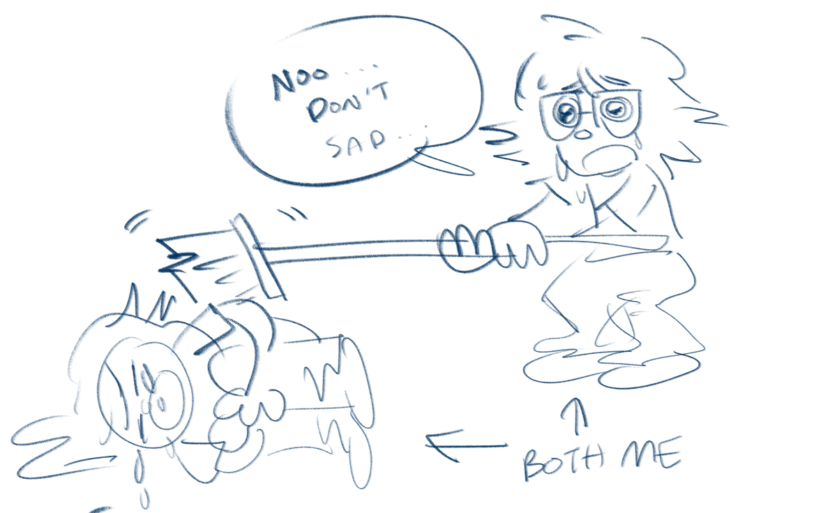 we are having fun ("we" as in both of me, this image is not a metaphor i really have a clone in real life shhh don't tell anyone please i don't want him to get taken away)