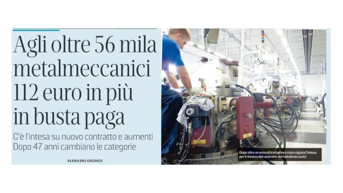 fimcislFVG's tweet photo. In edicola sul @messveneto speciale #ccnlmetalmeccanici
Gianpiero #Turus "Contratto storico dopo 47 anni arriva la riforma dell'inquadramento"
@FIMCislStampa https://t.co/6ZYsodSrvZ