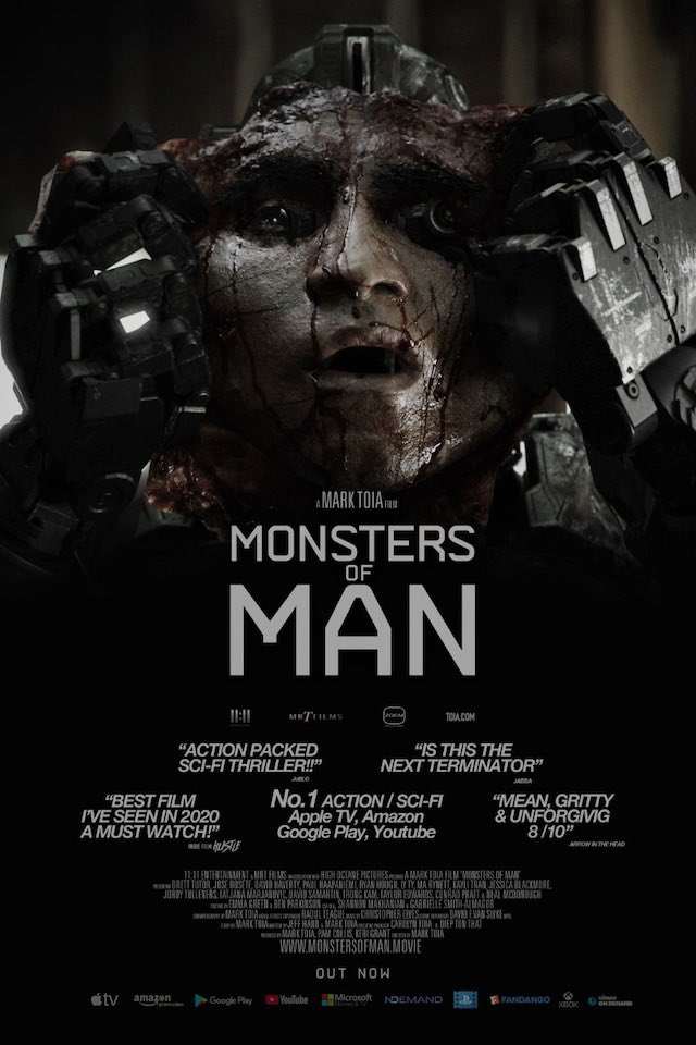action_returns's tweet photo. Here’s another poster for Monsters Of Man. #TheActionReturns #THRPodcastNetwork #Action #ActionMovies #ActionFilms #ActionMoviePodcast #MonstersOfMan #MarkToia https://t.co/aZ7tBIi2rV