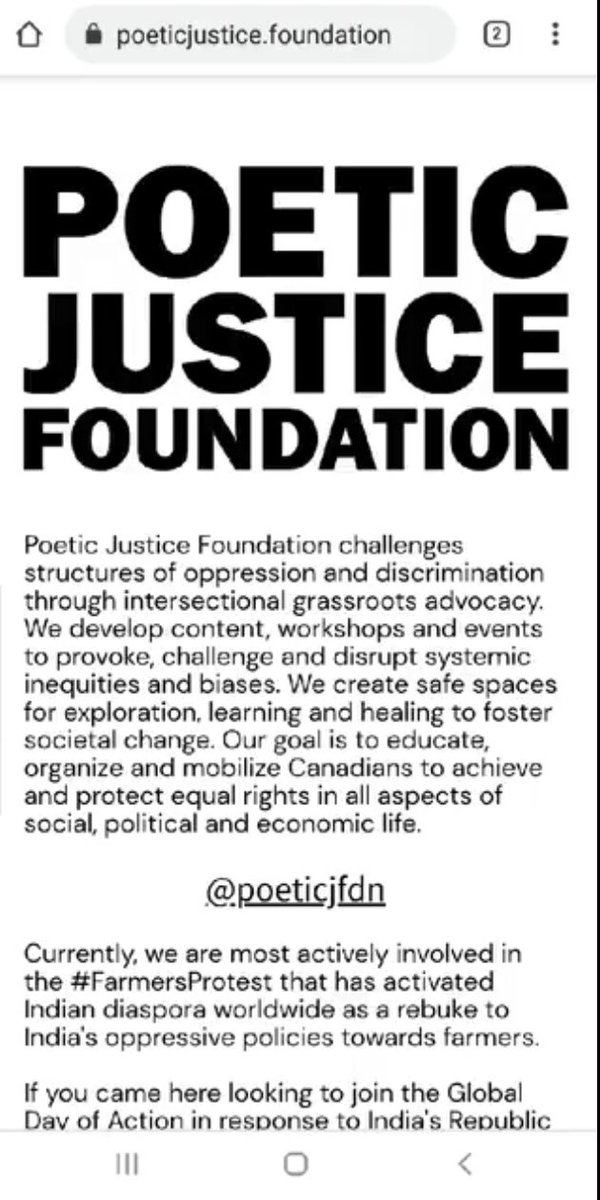 ഈ വിവരങ്ങൾ ഒക്കെ പുറത്ത് വന്നപ്പോ ടൂൽ കിറ്റിന് വേണ്ടി ഉണ്ടാക്കിയ PJF ന്റെ സൈറ്റ് ഇപ്പൊ ഇല്ല എന്നാൽ സൈറ്റ് മുക്കിയ മണ്ടന്മാർ "ആസ്‌ക് ഇന്ത്യ വൈ " സൈറ്റിൽ നിന്നു ഖാലിസ്ഥാൻ ഒര്‍ഗിനെ കണക്ട് ചെയ്യുന്ന ലിങ്കുകൾ മുക്കാന്‍ മറന്നുപോയി