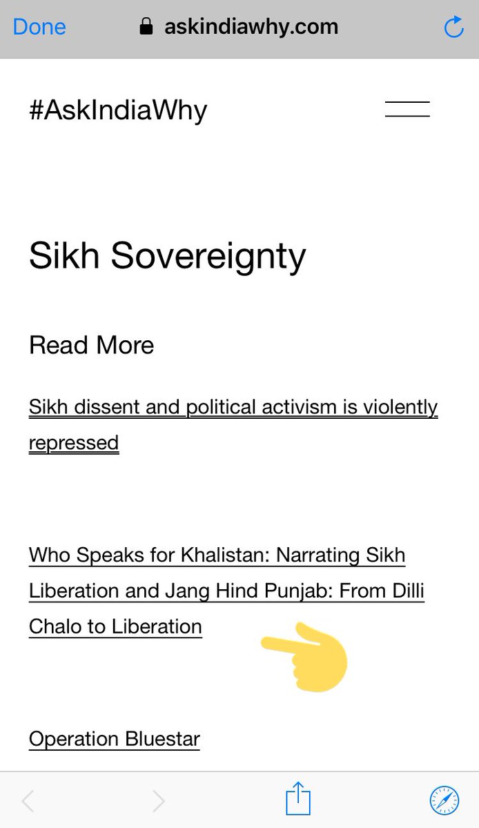 ഈ വിവരങ്ങൾ ഒക്കെ പുറത്ത് വന്നപ്പോ ടൂൽ കിറ്റിന് വേണ്ടി ഉണ്ടാക്കിയ PJF ന്റെ സൈറ്റ് ഇപ്പൊ ഇല്ല എന്നാൽ സൈറ്റ് മുക്കിയ മണ്ടന്മാർ "ആസ്‌ക് ഇന്ത്യ വൈ " സൈറ്റിൽ നിന്നു ഖാലിസ്ഥാൻ ഒര്‍ഗിനെ കണക്ട് ചെയ്യുന്ന ലിങ്കുകൾ മുക്കാന്‍ മറന്നുപോയി