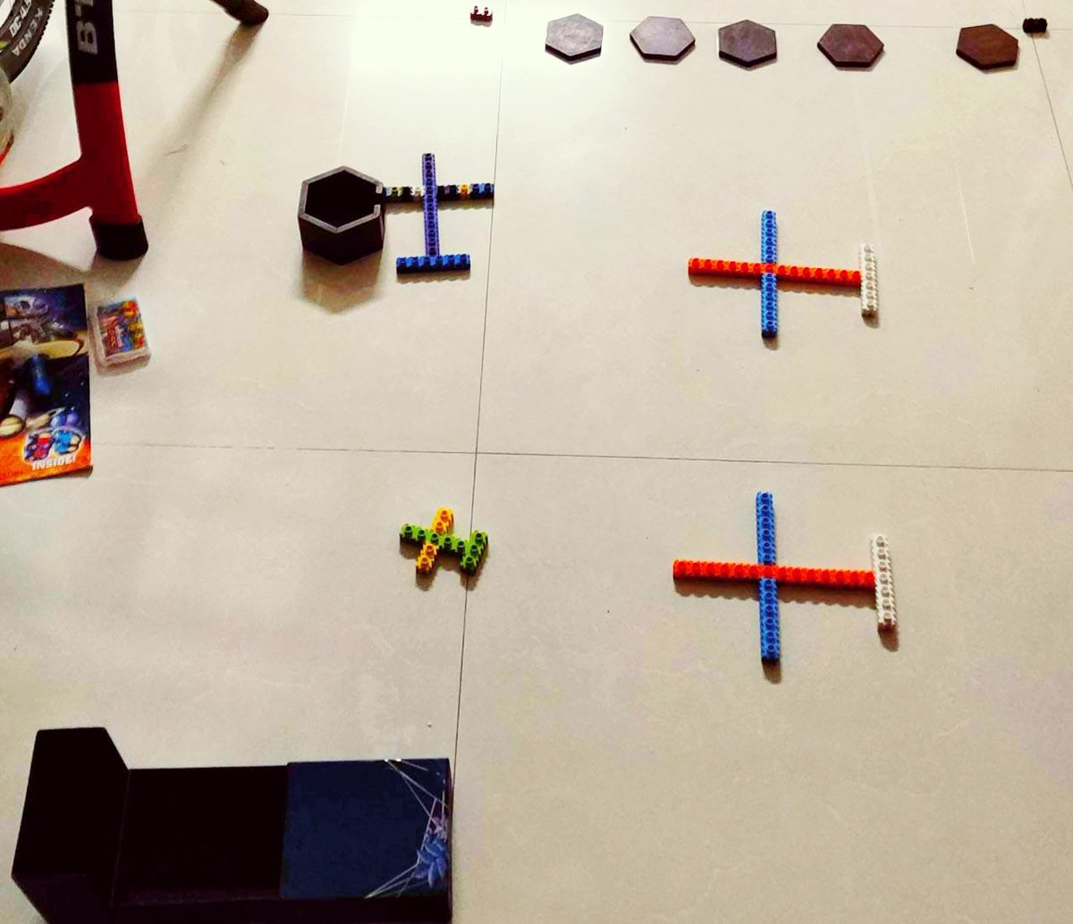 imvivekgupta's tweet photo. My son's creation #MumbaiAirport.
According to him, the bigger planes r #Cargo & Smaller r domestic & charter flight.
Some r in taxi and one plane is on the main run-way.
And he is managing all from the ATC tower.😉 #Vihaavya.
@lalitatiwari
@CSMIA_Official @MoCA_GoI https://t.co/jUAFu1gIAA