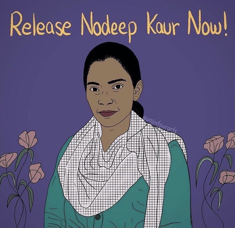Yodeeep's tweet image. Raising voice for Nodeep Kaur!!
#SpeakUpForNodeep 
#FreeNodeepKaur 
#FarmersProtest