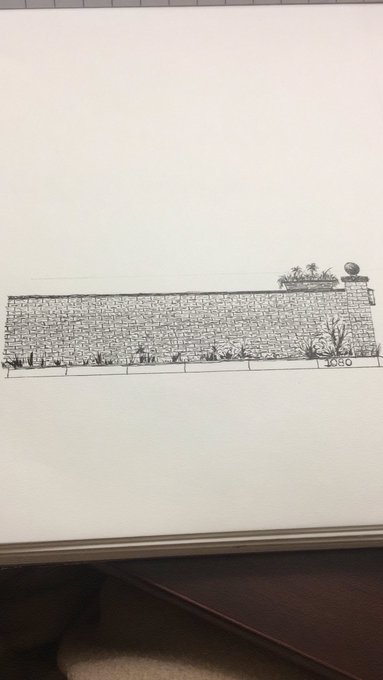 1 hour later and I have 1 wall done 😁  I&rsquo;ll get back to it tomorrow. Time to masturbate. https://t.c