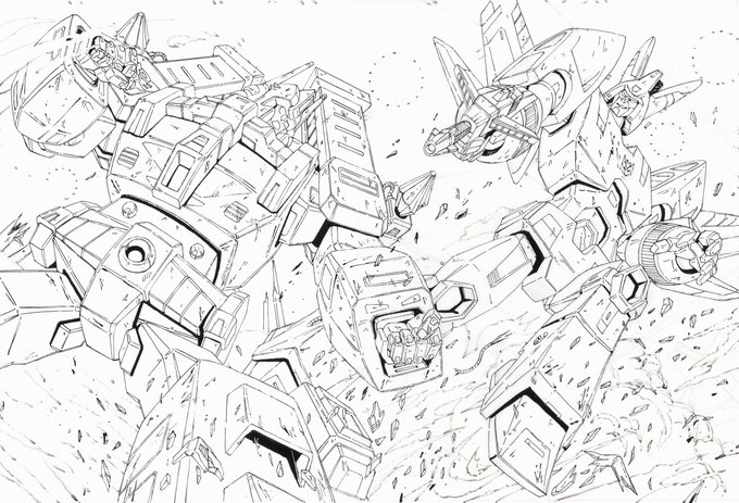 ウルトラマグナス対サイクロナスのハンドトレス完了。これからまた混色やら彩色に入っていきます、楽しみ! 