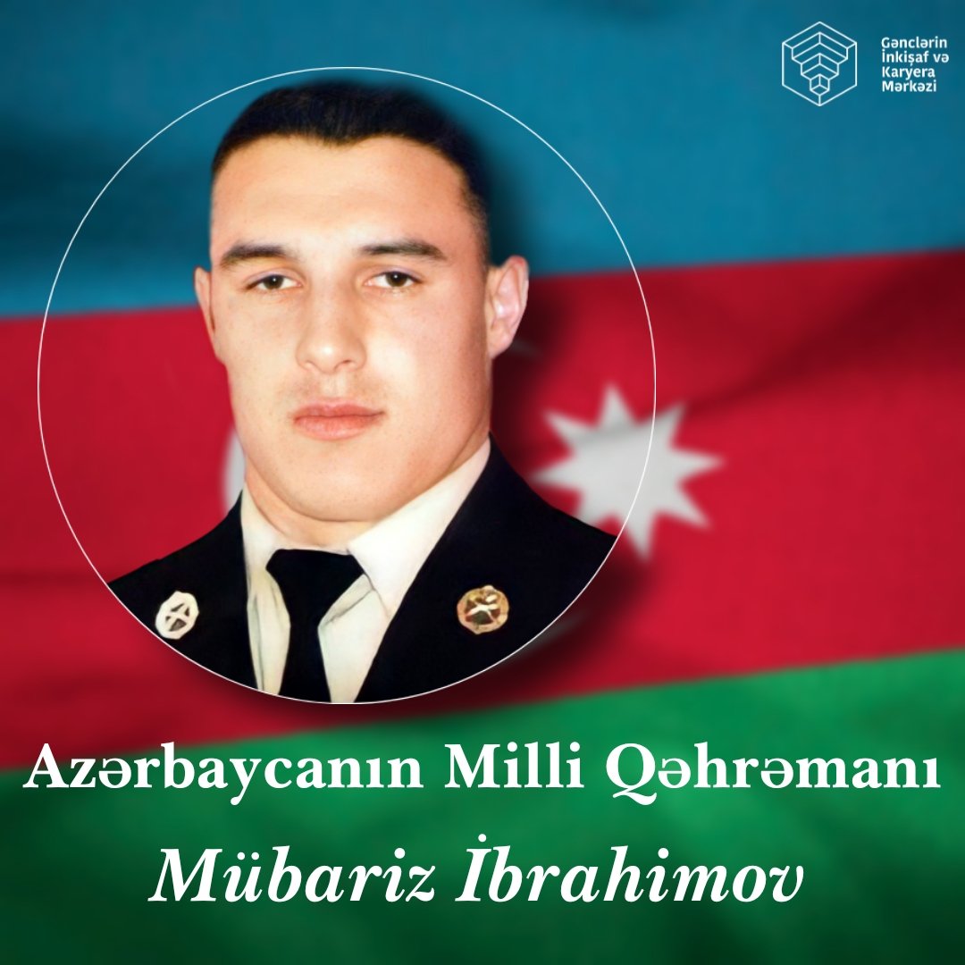 Shabran_GIKM's tweet photo. Bu gün öz canını Vətənə qurban verərək şəhidlik zirvəsinə ucalmış Azərbaycanın Milli Qəhrəmanı Mübariz İbrahimovun doğum günüdür.

#AzGF #GİKM #Mübarizİbrahimov https://t.co/fW8eyc4f7E