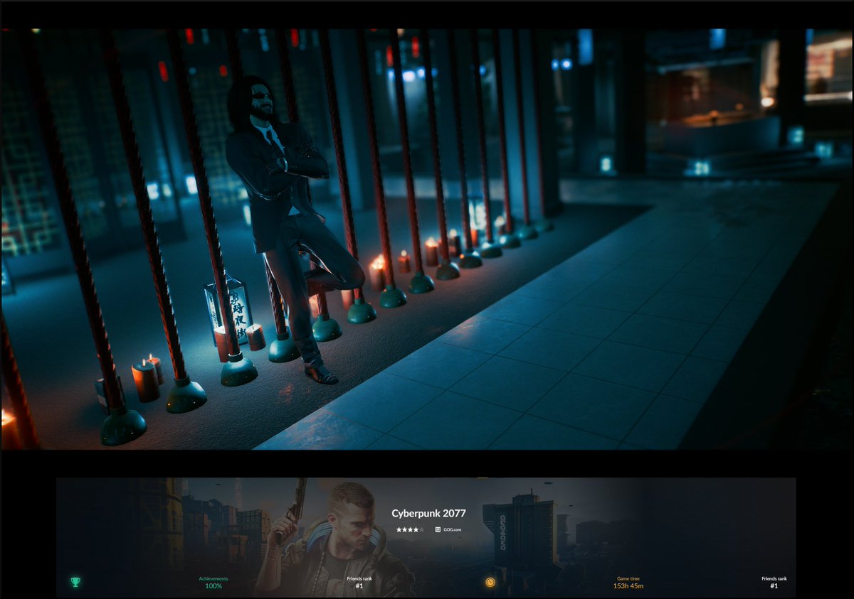 FenrisRead's tweet photo. 100%! Spent a lot of time just messing around, but eventually got there. #Cyberpunk2077 #achievements #gaming https://t.co/n9DcJeVJfi