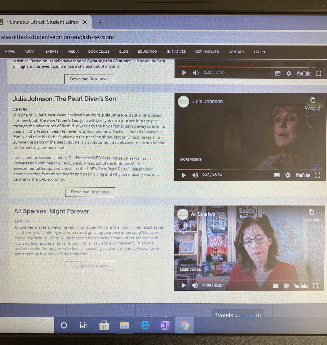 Bravo <a href="/EmiratesLitFest/">EmiratesLitFest</a> for establishing innovative ways to continue with the wonderful #EmiratesLitFest author sessions. Can’t wait to hold these ‘virtual visits’ with our students this week! <a href="/DubaiBritishJP/">DBS Jumeirah Park</a> 🍎 @taaleemuae 🍎 #proudlytaaleem #beginsatdbsjp