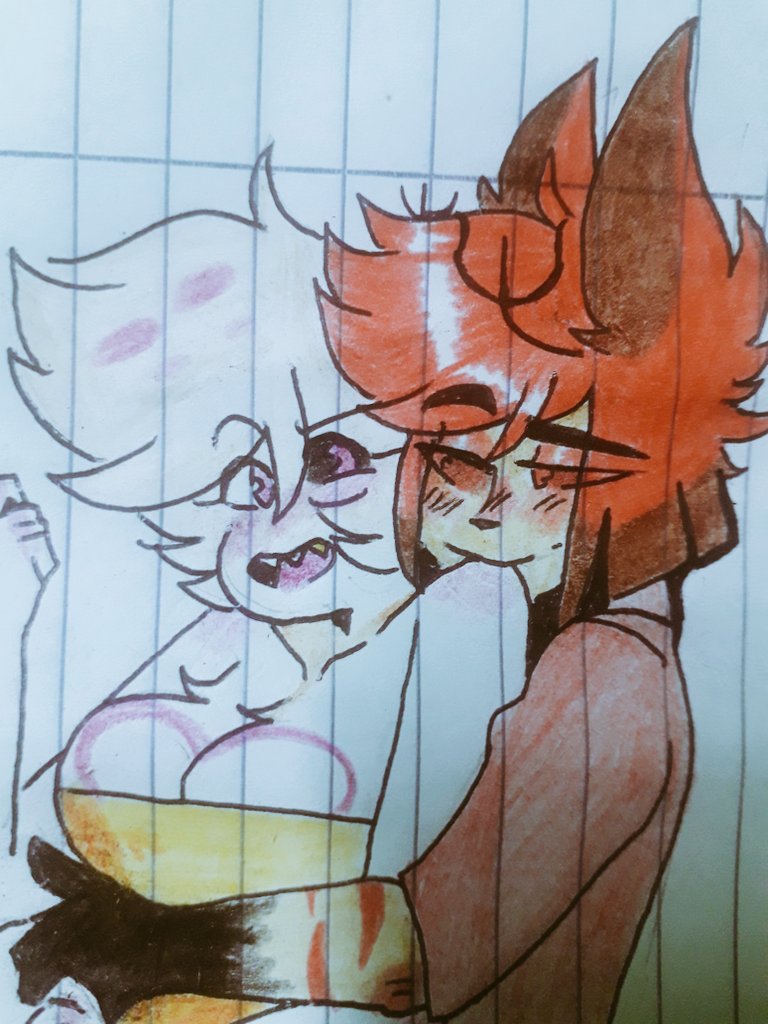NoemySerpas's tweet photo. #radiodust 
Quise dibujarlo así, en fin uwu pronto haré otros dibujines.

Estoy en un momento muy malo en el que no se que dibujar ;-;. https://t.co/TjcfMXawmN