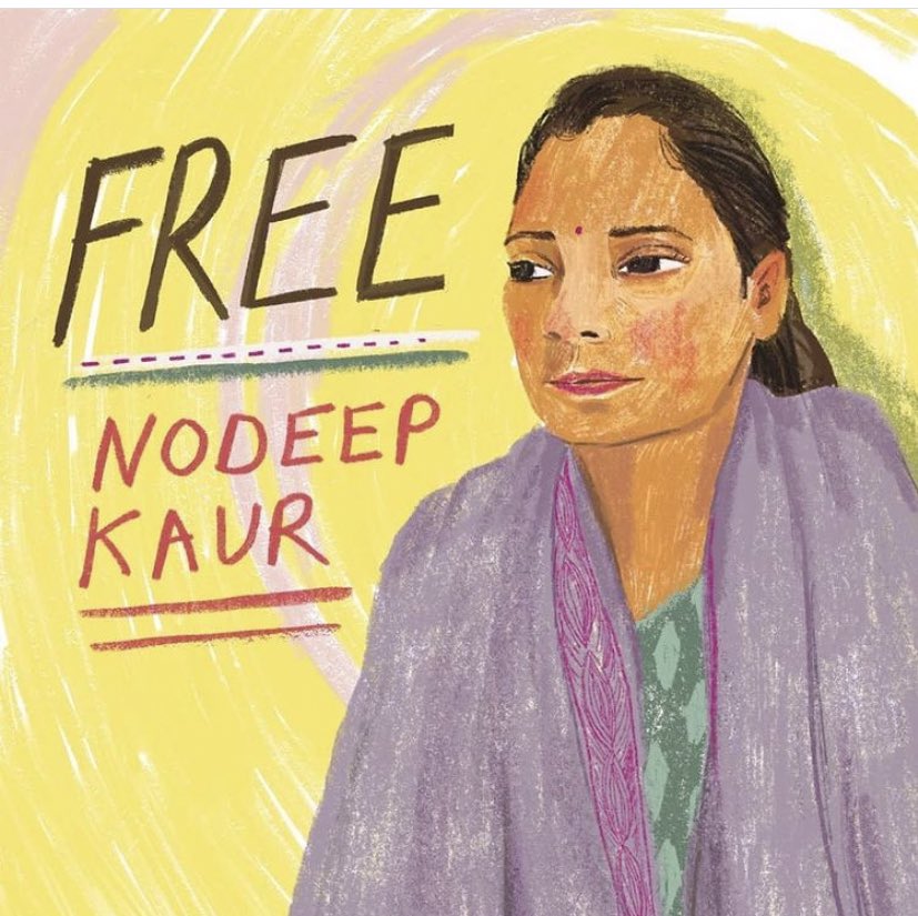 sonalreen's tweet photo. Nodeep Kaur is an activist who was abducted by Haryana Police from her tent at the farmers protest. She has been tortured and sexually assaulted in police custody and denied for medical examination and bail. @cmohry @BJP4Haryana #FreeNodeepKaur #HumanRights #FarmersProstests https://t.co/GTen9S39cm
