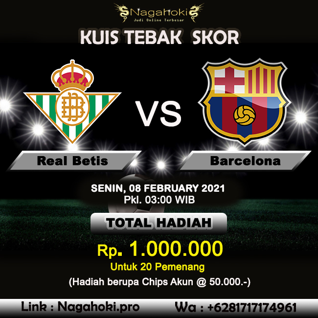 naga_hoki's tweet photo. Join &amp; ikuti juga Kuis Tebak Score 𝗡𝗮𝗴𝗮𝗛𝗼𝗸𝗶 Pertandingan antara Real Betis VS Barcelona malam ini.
FREECHIP Kemenangan Bebas di-Withdraw TANPA Syarat !!
Link : https://t.co/6PVsShUlXO
Info lebih lanjut, hubungi CS 𝗡𝗮𝗴𝗮𝗛𝗼𝗸𝗶 24/7 :
WA : 081717174961

#kuisTebakScore https://t.co/RlIaOaTLCC