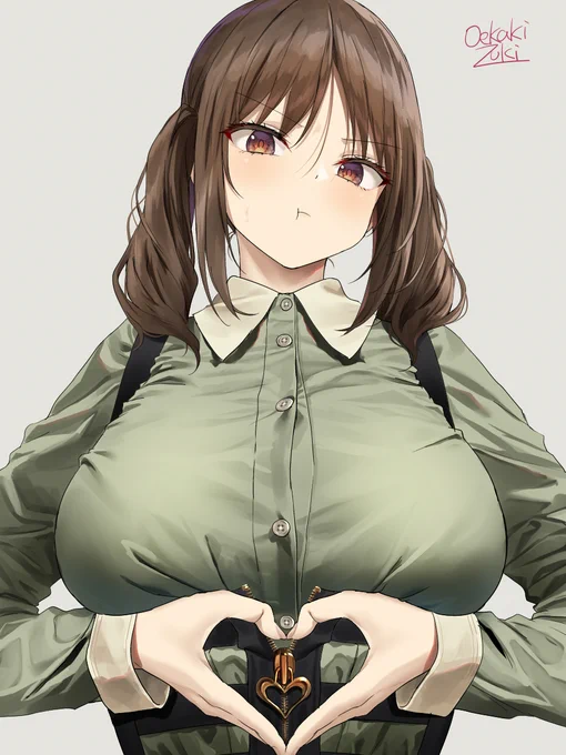 画像参考に服のしわ練習 
