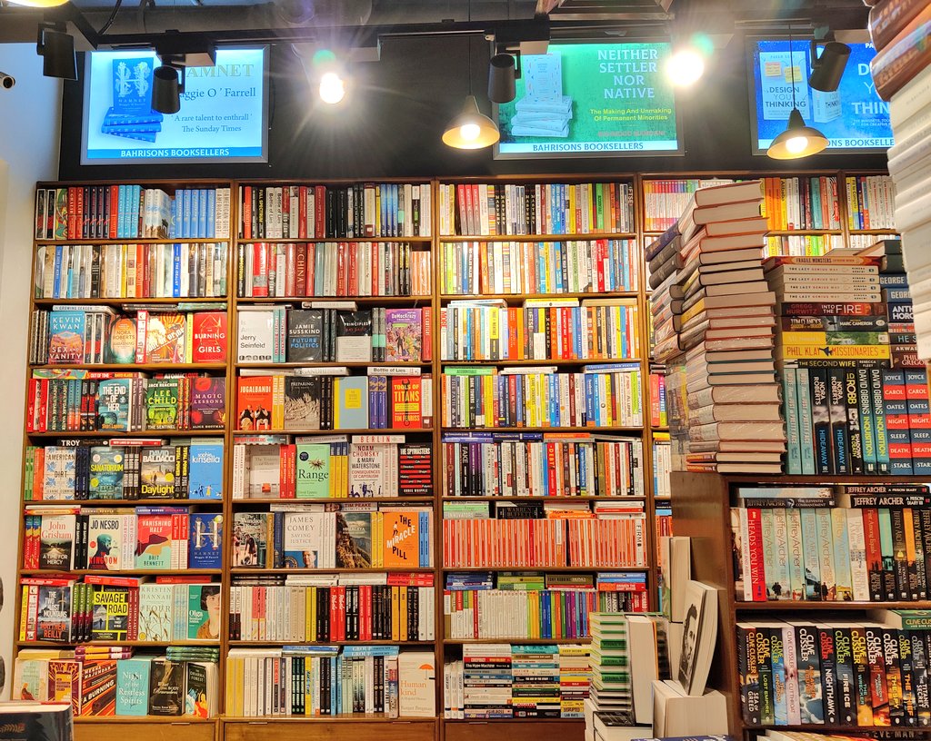 Beautiful modern brand new <a href="/Bahrisons_books/">Bahrisons Bookseller</a> shop at <a href="/ambiencemalls/">Ambience Mall</a> - loved browsing the shelves with plenty of space around &amp; the usual helpful staff advised us on our purchases.