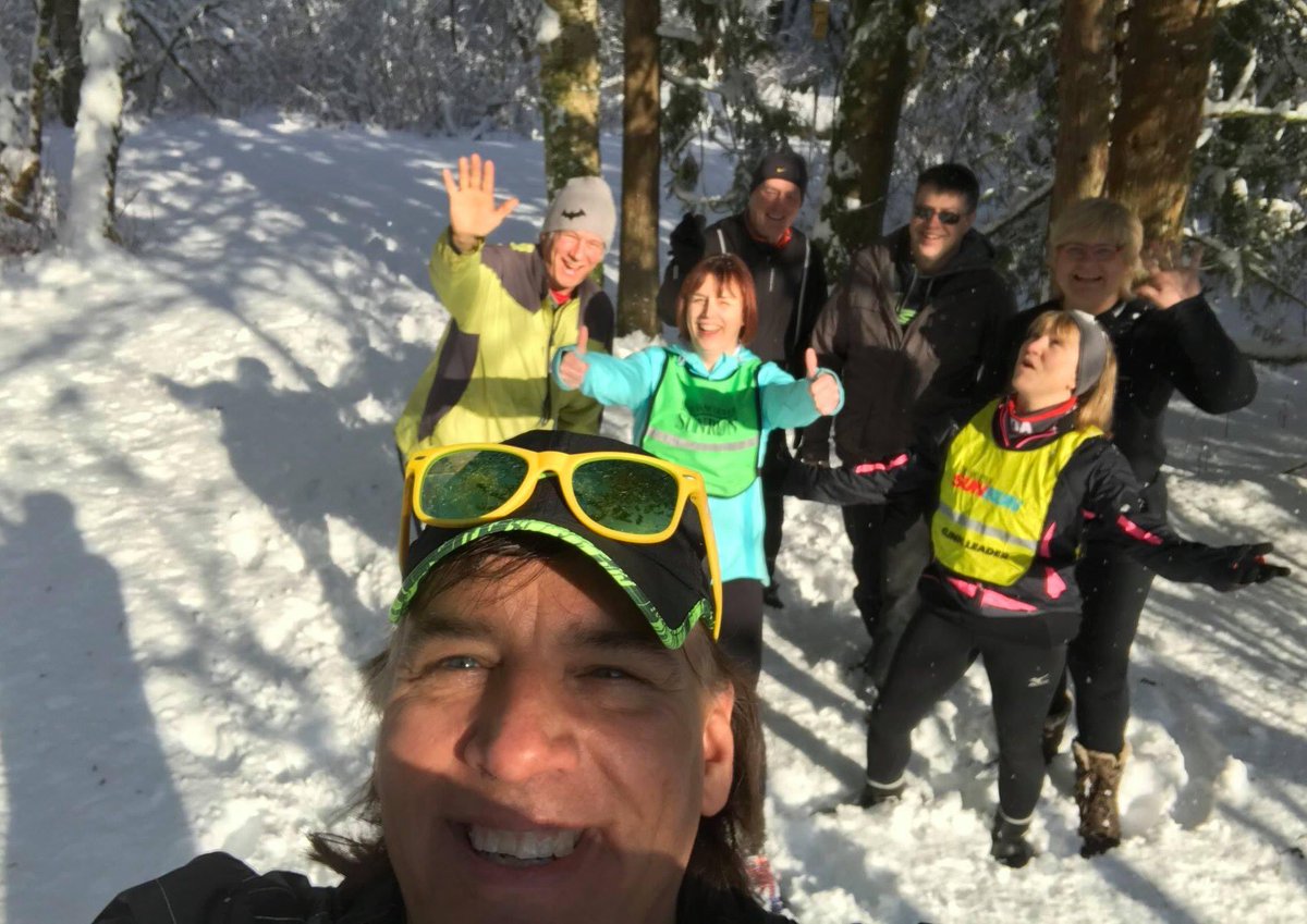 ibsmiley's tweet photo. @JohnStantonRR One of my favourite winter running pics taken a couple of years ago - some of my SunRun InTraining crew in Langley BC who showed up on a day when we had had a major snow fall the night before.  It was a walk in the snow followed by snow angels and many giggles. 💖 https://t.co/ElGtVoewJJ