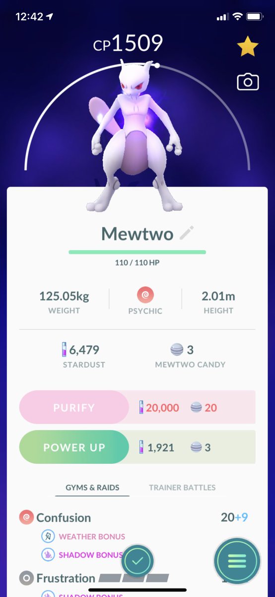 Fr3nchy_XD's tweet photo. Finally beat Giovanna in Pokemon Go and Damn Mewtwo looks good as a Shadow Pokemon! @PokemonGoApp #pokemongo #pokemongoteamrocket #mewtwo #pokemongomewtwo https://t.co/1N2k8dh9CZ