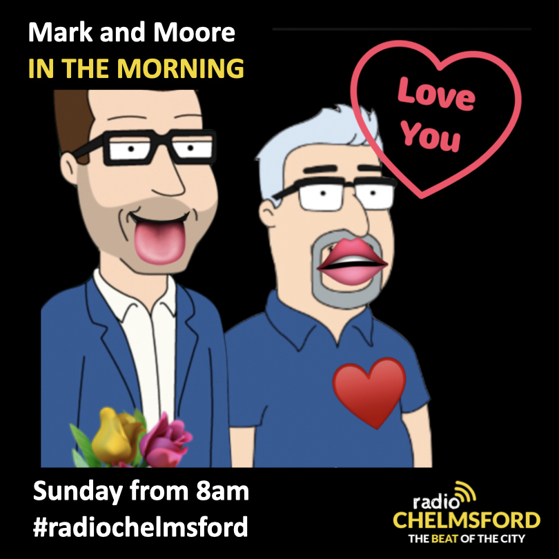 radiochelmsford's tweet photo. Next Sunday is Valentines Day. Email Mark and Colin with your Valentine messages to studio@radiochelmsford.com and they'll give you a special shoutout next Sunday morning on @radiochelmsford.
#radiochelmsford #chelmsford #MarkAndMoore https://t.co/7y6qxD1aji