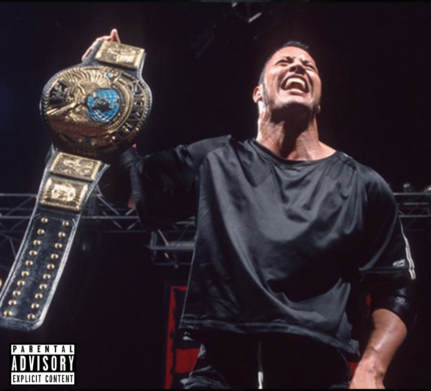 Wrestlers as album covers: