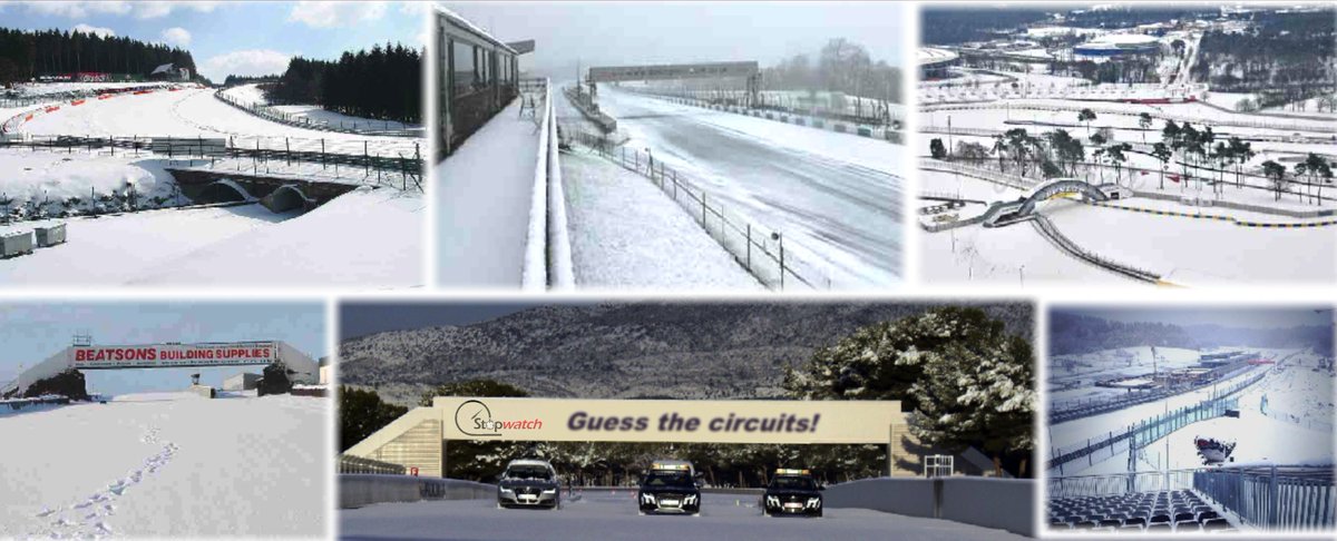 With snow descending across much of the country, how many of these circuits can you name?

#Snow #Snowday #BeastFromTheEast #SnowCircuits