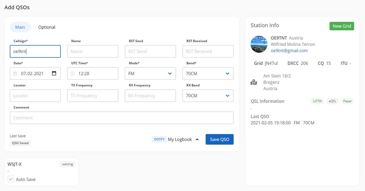 tyQSL - Online Logbook tweet media