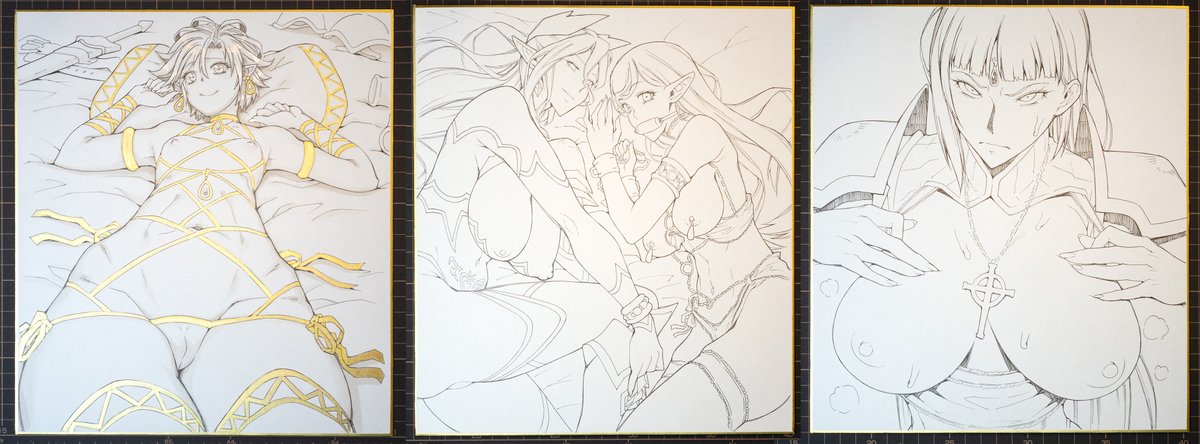 ちょっと出費がかさんだので、急ですがコミッション色紙を久々に開けました。
商品説明をよくお読みなって利用ください。
色紙コミッション(1キャラ/モノクロ) | 朝木 BOOTH SHOP https://t.co/m8RflwYzzq #booth_pm