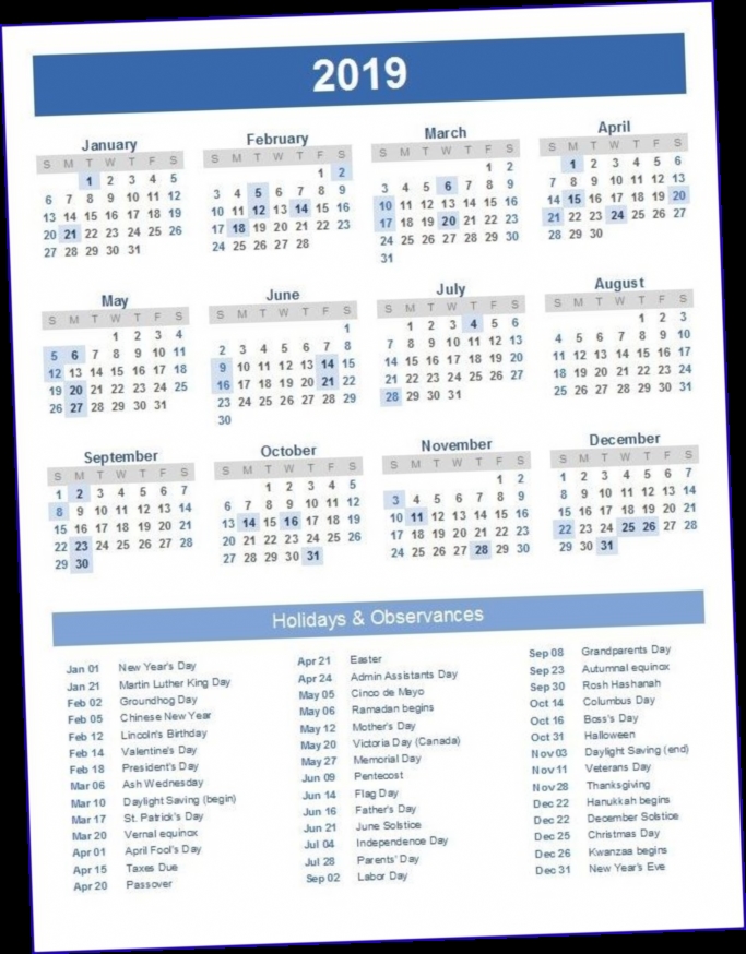 holiday calender pdf download 2019 / Twitter