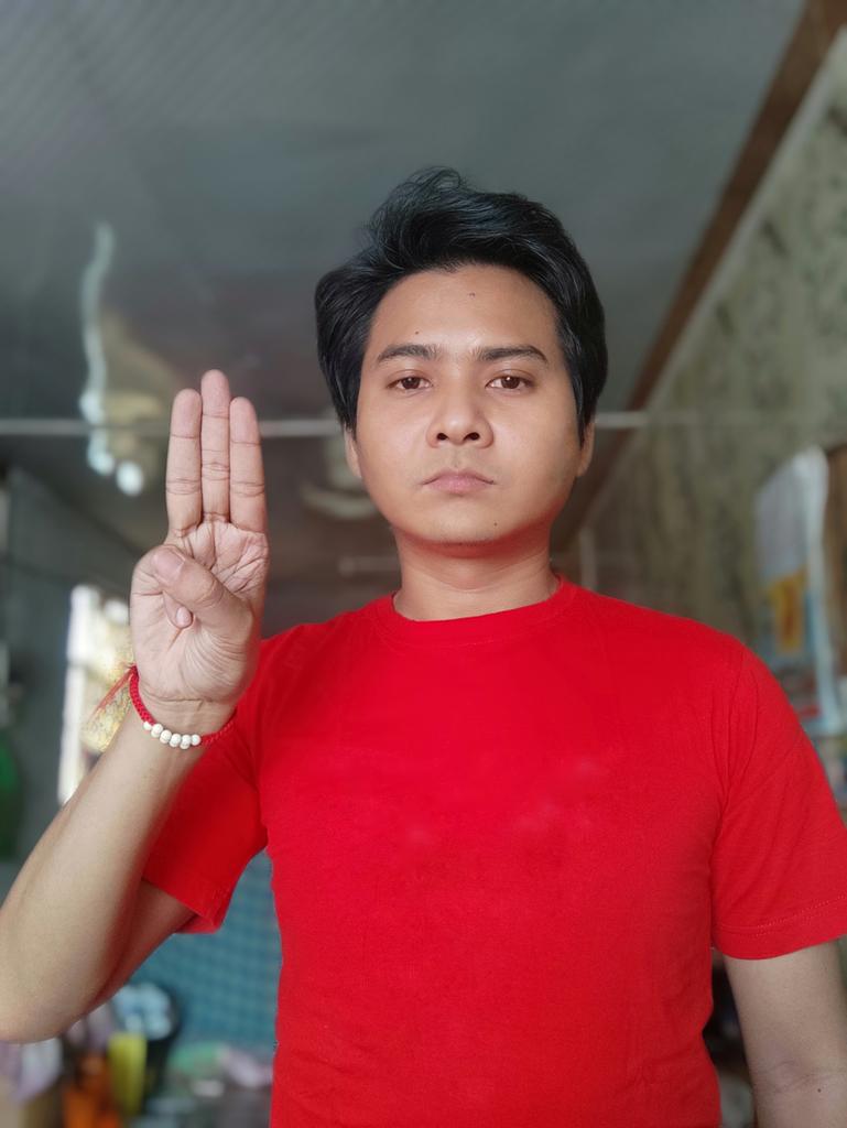 sai_tha's tweet photo. ပြည်သူတစ်ယောက်အနေနဲ့ Civil Disobedience Movement ကိုအပြည့်အဝထောက်ခံပါတယ်
#SupportCivilDisobedienceMovement  #RejectMilitary #democracy #Civil_Disobedience #westandagainstmilitarycoup #AungSanSuuKyi #save_myanmar
#Justice_for_Myanmar
#We_do_not_accept_Military_Coup
#Photo_Campaign https://t.co/4Yw85iIlDv