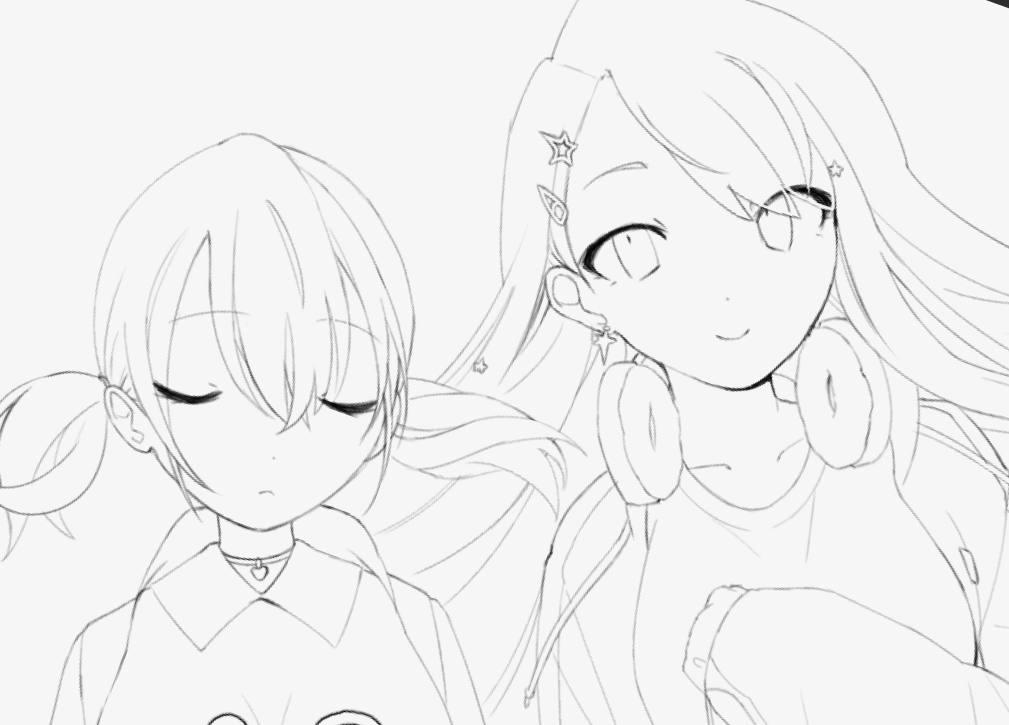 hhhnngh heres another wip because im really happy with how this is going so far :,)

kohane's lineart is going fast so ill try to finish it tonight 