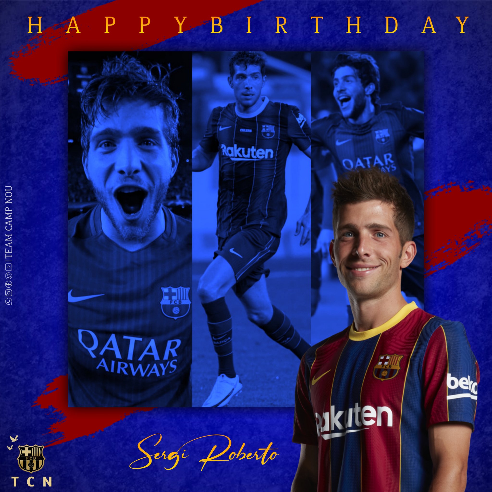 Sergi Roberto turns 29 today!
Happy Birthday Roberto     