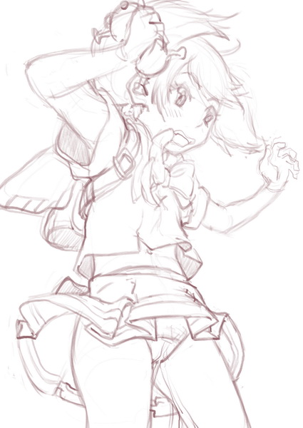 今日はマクロスF觀ながらの作業だったので、落書きの成果です。 